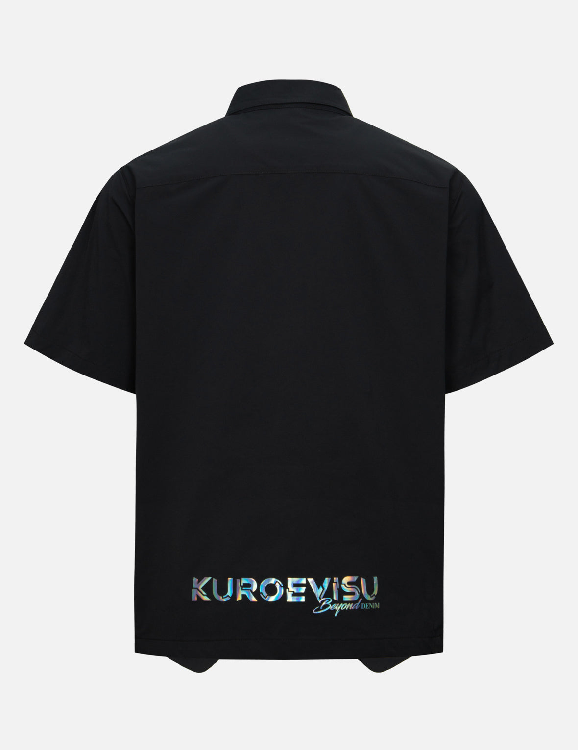 假两件式常规版型短袖衬衫